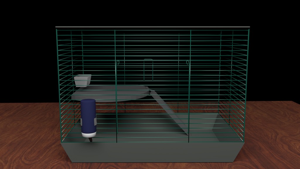 Small Pet Cage, Food Bowl and Water Bottle Included preview image 1